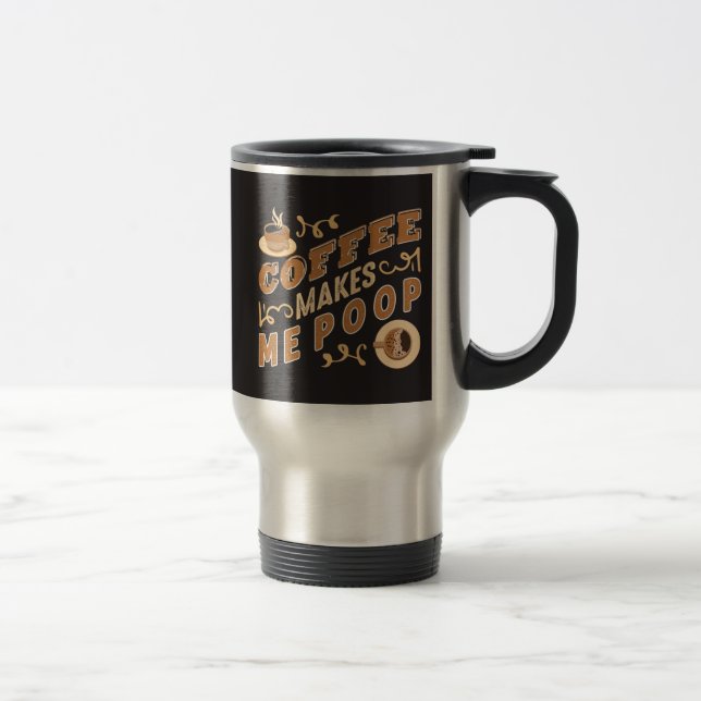 Caneca Térmica Café Engraçado Faz-Me Pop (Direita)
