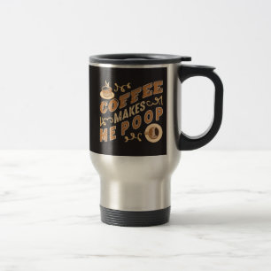 Caneca Térmica Café Engraçado Me Faz Cagar