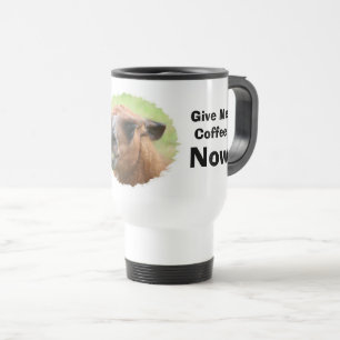 Caneca Térmica Café Llama Zangado Humor Engraçado Viagem Mug