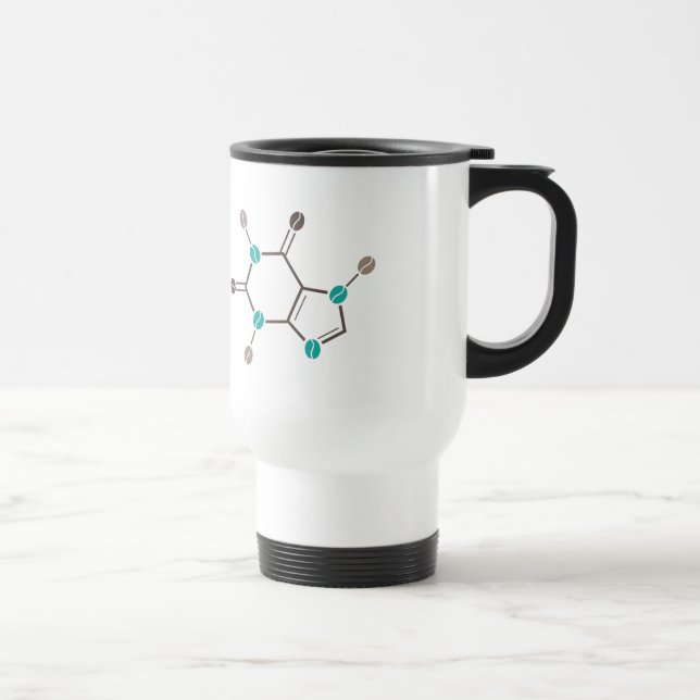 Caneca Térmica cafeína molecular de café (Direita)