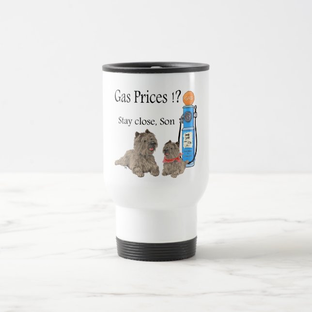 Caneca Térmica Cairn Terriers Preços da Gasolina ?!! (Centro)