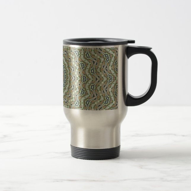 Caneca Térmica Caleidoscópio Verde (Direita)