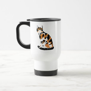 Caneca Térmica Calico gato sentado