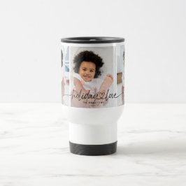 Caneca Térmica Caligrafia Férias Amor 3 Fotos