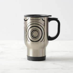 Caneca Térmica Câmera branca e preta