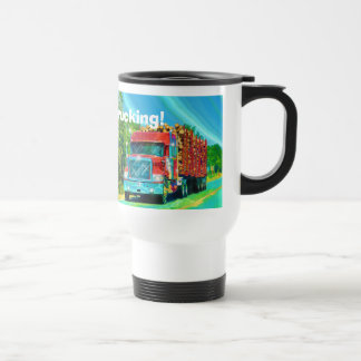 Caneca Térmica Caminhoneiros Grande Rig Logging Truck Coffee
