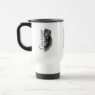 Caneca Térmica Camisa Minimalista Artística Leão Coragem - Tumble