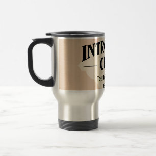 Caneca Térmica Camiseta de Citação Divertida do Clube de Introver