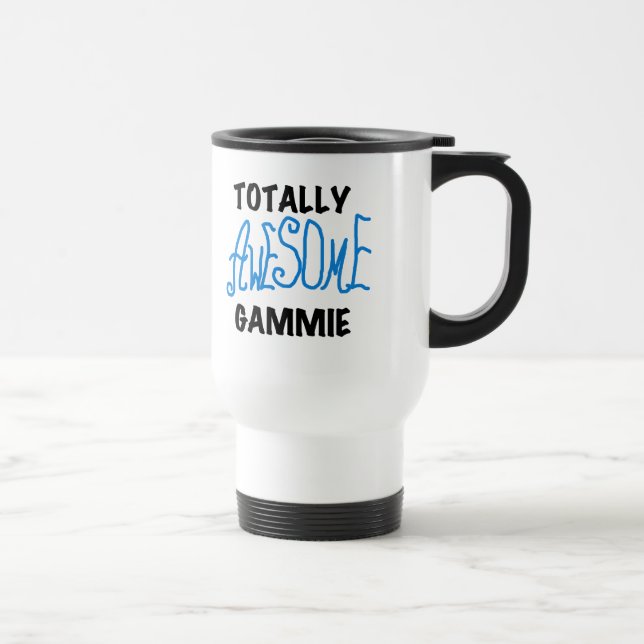Caneca Térmica Camiseta e presentes azuis totalmente (Direita)