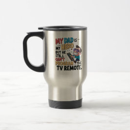 Caneca Térmica Camiseta engraçada de Herói do Pai - 'Meu Pai não