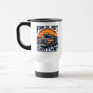 Caneca Térmica Camiseta Gráfica do Pôr do Sol do Caminhão de Bomb