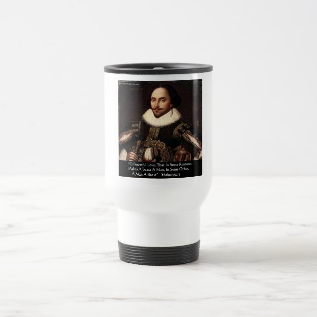 Caneca Térmica Camisetas e outros presentes com citação de Shakes (Centro)