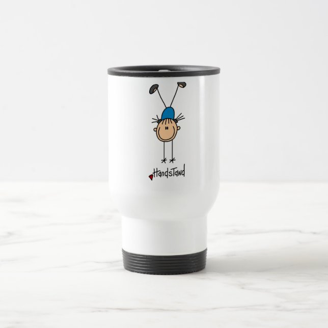 Caneca Térmica Camisetas e Presentes de Handstands de Ginástica F (Centro)