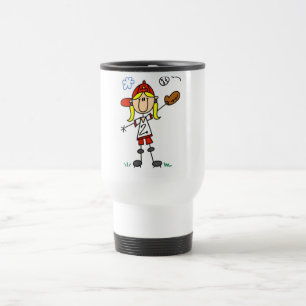 Caneca Térmica Camisetas e Presentes de Jogadora de Beisebol Meni