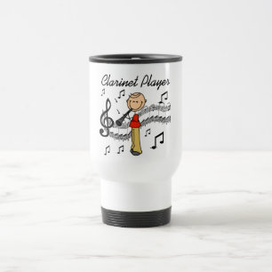 Caneca Térmica Camisetas e Presentes do Tocador de Clarinete em S