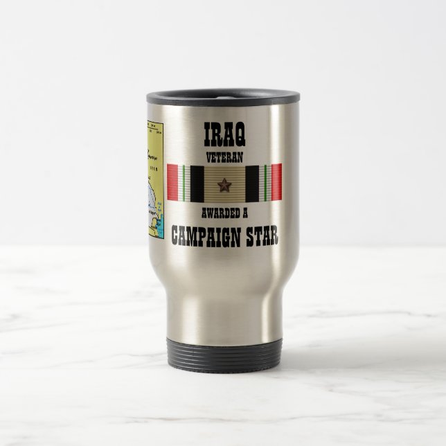 CANECA TÉRMICA CAMPAIGN STAR IRAQ VETERAN (Centro)