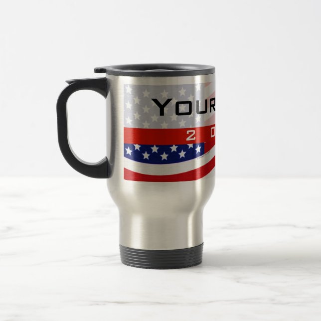 Caneca Térmica Campanha politica, bandeira dos Estados Unidos de (Esquerda)