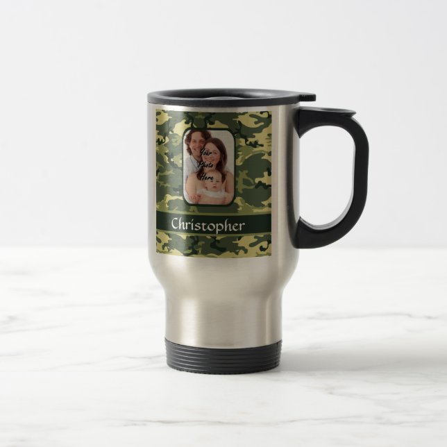 Caneca Térmica Camuflagem florestal verde (Direita)