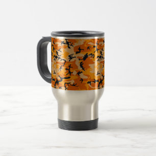 Caneca Térmica Camuflagem Laranja, Militar, Exército