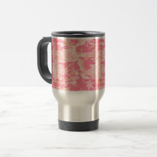 Caneca Térmica Camuflagem Rosa, Militar, Exército