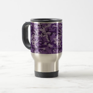 Caneca Térmica Camuflagem Roxa, Militar, Exército
