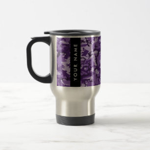 Caneca Térmica Camuflagem Roxa Personalize seu nome
