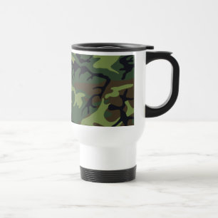 Caneca Térmica Camuflagem Verde Militar
