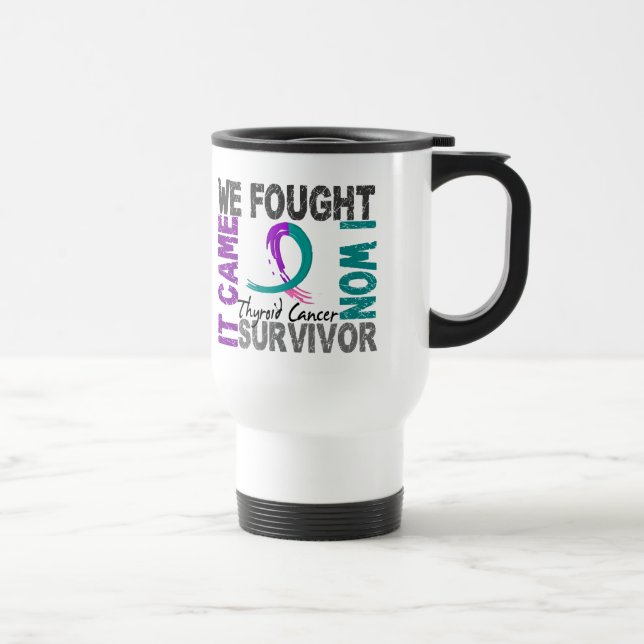 Caneca Térmica Cancer de tiróide do sobrevivente 5 (Direita)