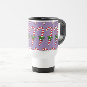 Caneca Térmica Candy Cane com Faixa Verde
