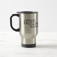 "caneca de viagem do trem do vapor completo