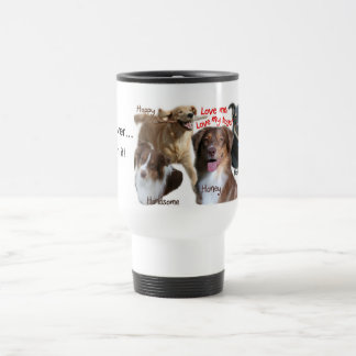 Caneca Térmica Caneca-tiros do café dos cães, amor do cão…