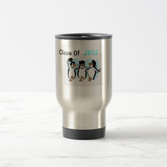 Caneca Térmica Caneca-viagem do pinguim da graduação (Centro)