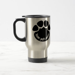 Caneca Térmica Canela de Cachorro Personalizada Nome Aço Inoxidáv