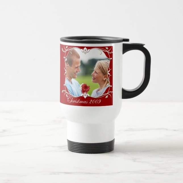 Caneca Térmica Caneta de Foto de Natal (Direita)