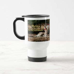 Caneca Térmica Cangurus australianos do Natal do estilo