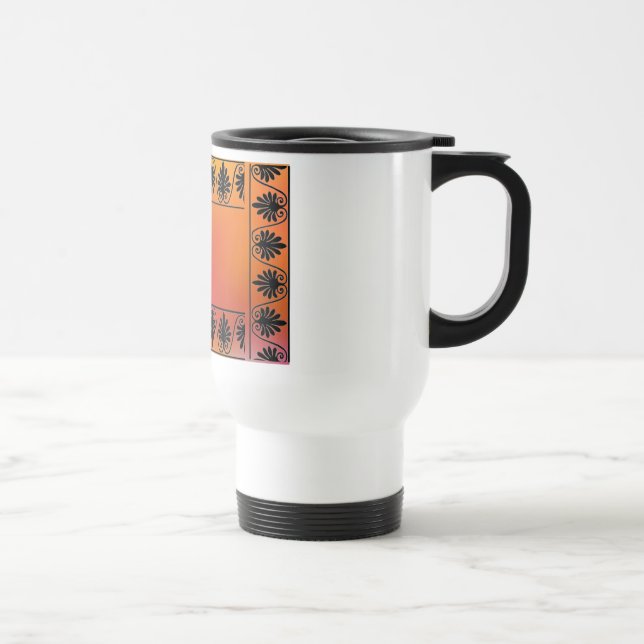 Caneca Térmica Canhão Vermelho e Laranja (Direita)