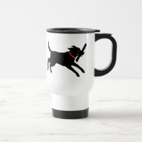 Cão bonito preto brincalhão de labrador retriever