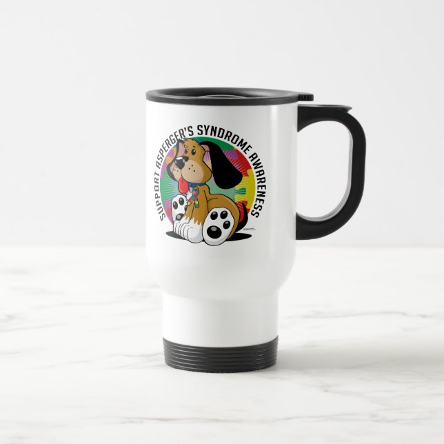 Caneca Térmica Cão da síndrome de Asperger (Direita)