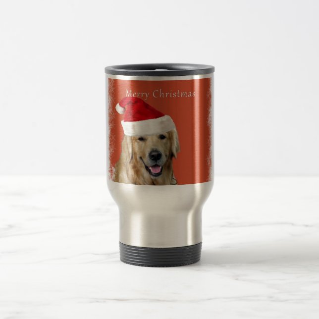 Caneca Térmica Cão de Natal (Centro)