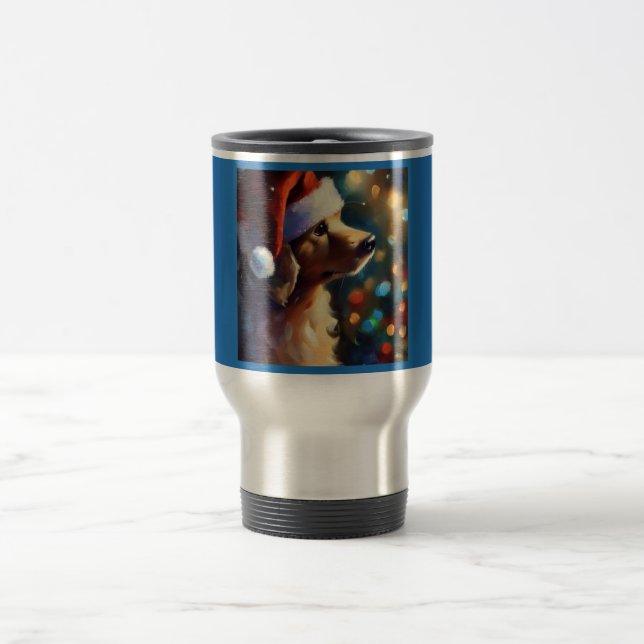 Caneca Térmica Cão de Natal 3 (Centro)
