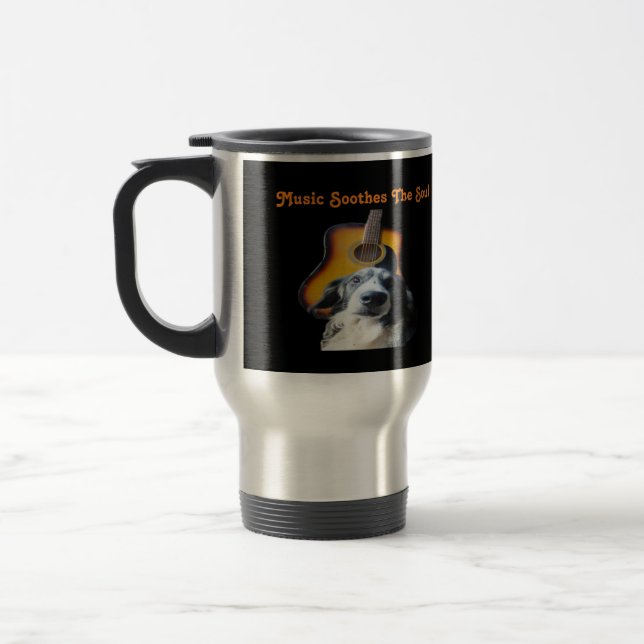 Caneca Térmica Cão de Violão de Mug (Esquerda)