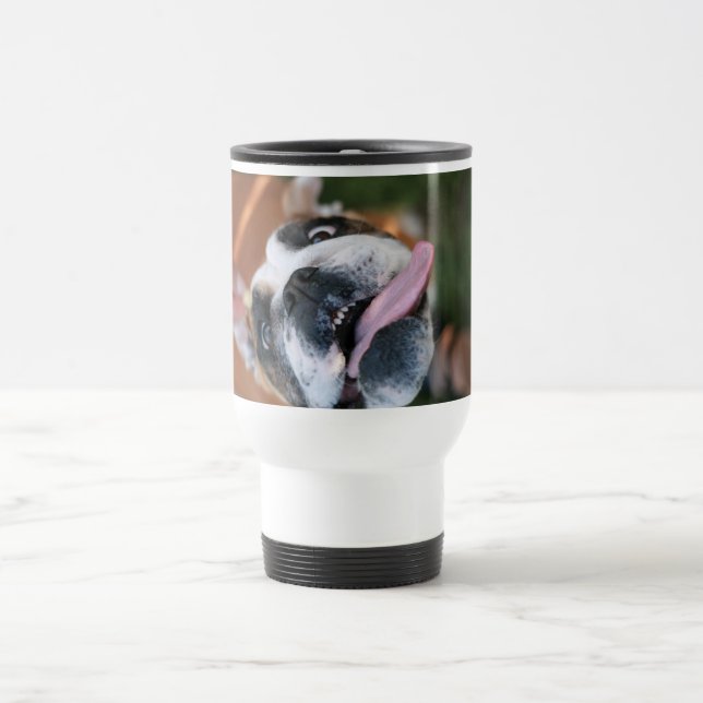 Caneca Térmica Cão louco do pitbull (Centro)