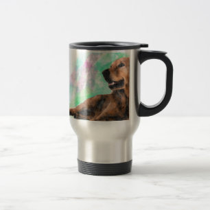 Caneca Térmica Cão ouro Retriever Cachorro Cor da Água