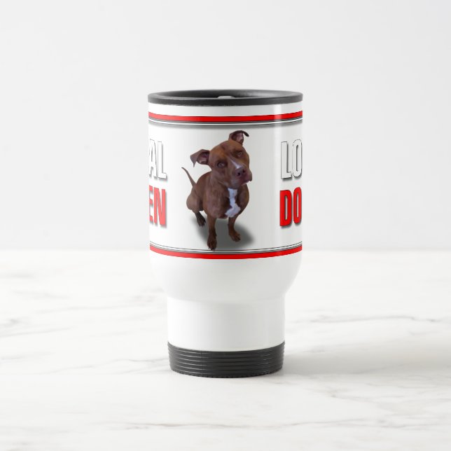 Caneca Térmica Cão Pitbull (Centro)