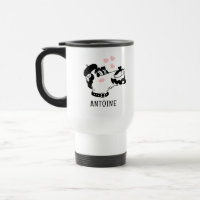 Cão-Poodle Francês Vestindo nome personalizado Ber