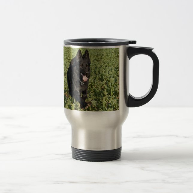Caneca Térmica Cão Preto (Direita)