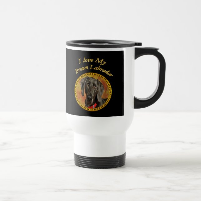 Caneca Térmica Cãozinho-de-labrador-doce-doce-doce (Direita)