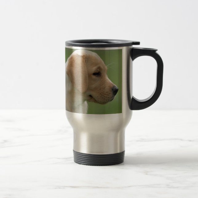 Caneca Térmica Cãozinho labrador-amarelo (Direita)