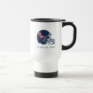 Caneca Térmica Capacete Ole Miss Futebol Azul escuro