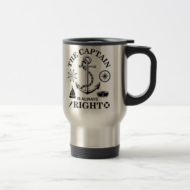 Caneca Térmica Capitão Engraçado (Direita)